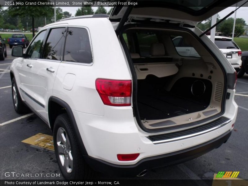 Stone White / Black/Light Frost Beige 2011 Jeep Grand Cherokee Limited