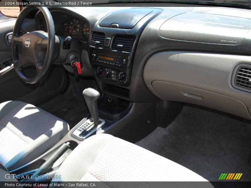 Inferno Red / Taupe 2004 Nissan Sentra 1.8 S