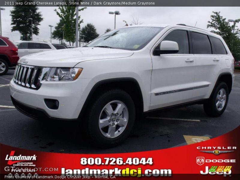 Stone White / Dark Graystone/Medium Graystone 2011 Jeep Grand Cherokee Laredo