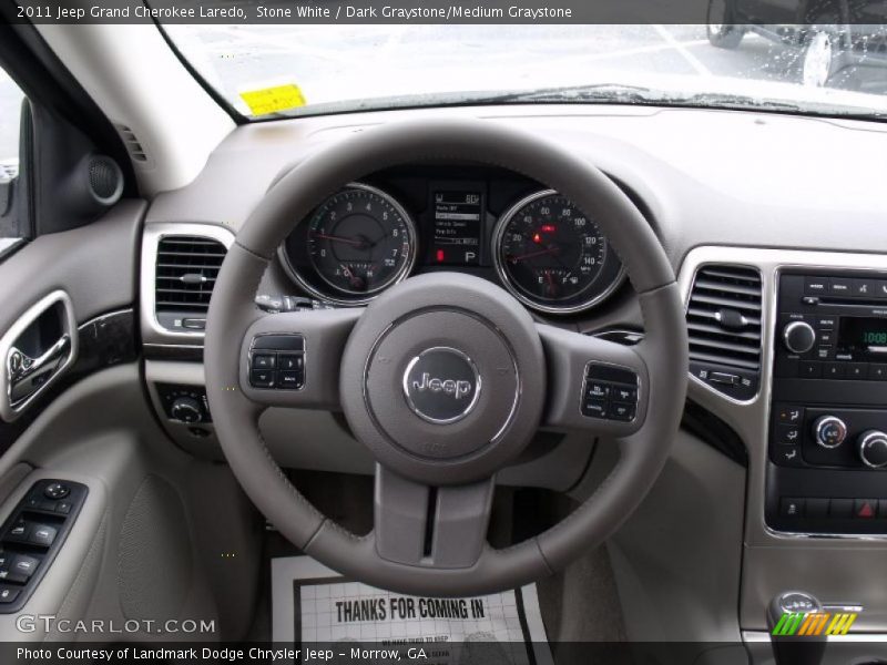 Stone White / Dark Graystone/Medium Graystone 2011 Jeep Grand Cherokee Laredo