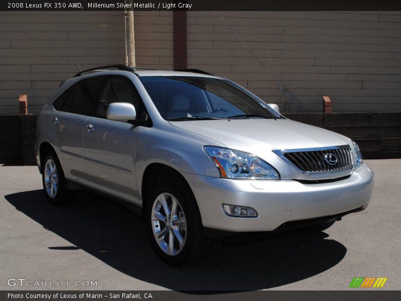 Millenium Silver Metallic / Light Gray 2008 Lexus RX 350 AWD