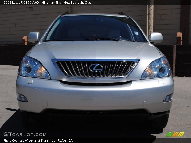 Millenium Silver Metallic / Light Gray 2008 Lexus RX 350 AWD