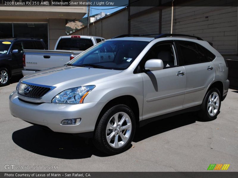 Millenium Silver Metallic / Light Gray 2008 Lexus RX 350 AWD