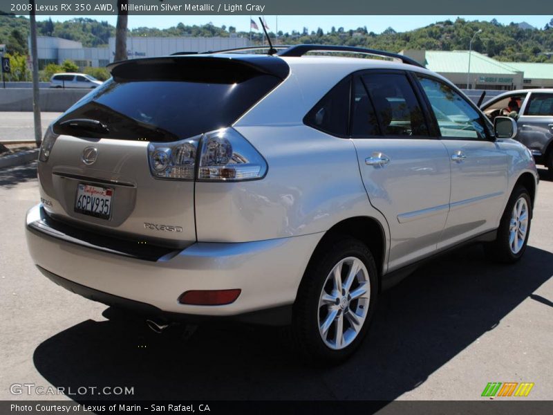 Millenium Silver Metallic / Light Gray 2008 Lexus RX 350 AWD