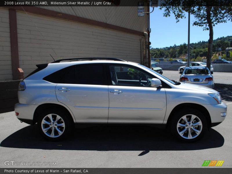Millenium Silver Metallic / Light Gray 2008 Lexus RX 350 AWD