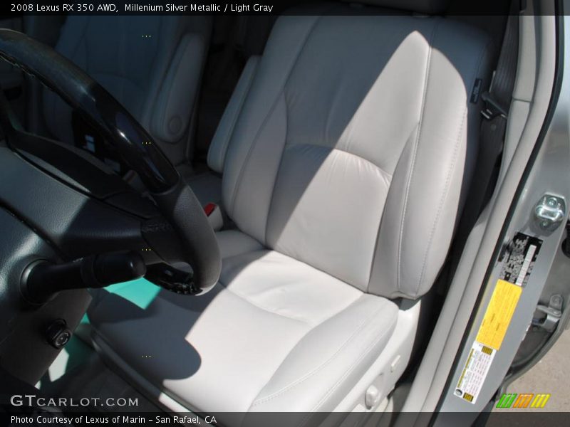 Millenium Silver Metallic / Light Gray 2008 Lexus RX 350 AWD