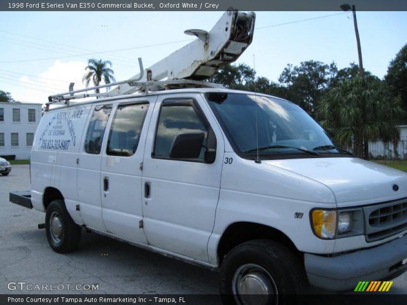 Oxford White / Grey 1998 Ford E Series Van E350 Commercial Bucket