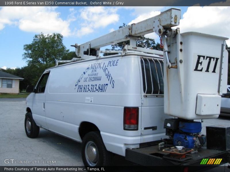 Oxford White / Grey 1998 Ford E Series Van E350 Commercial Bucket