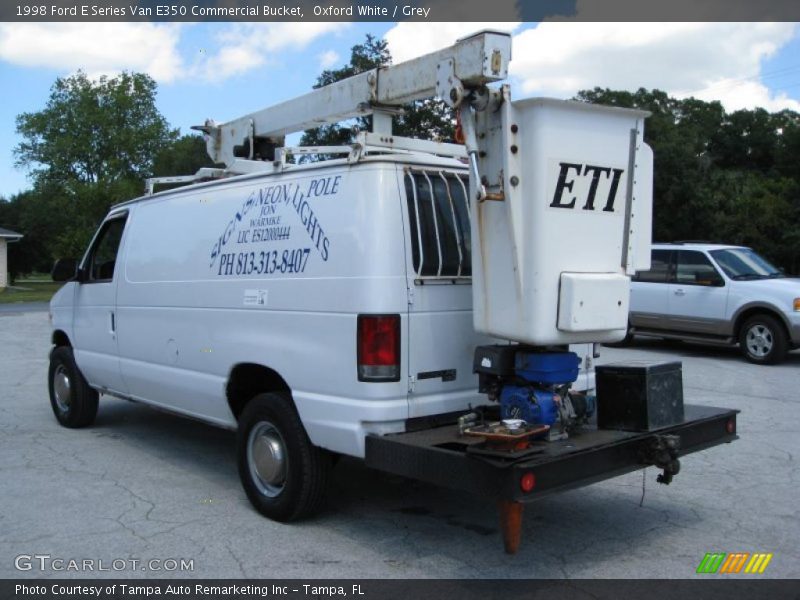 Oxford White / Grey 1998 Ford E Series Van E350 Commercial Bucket