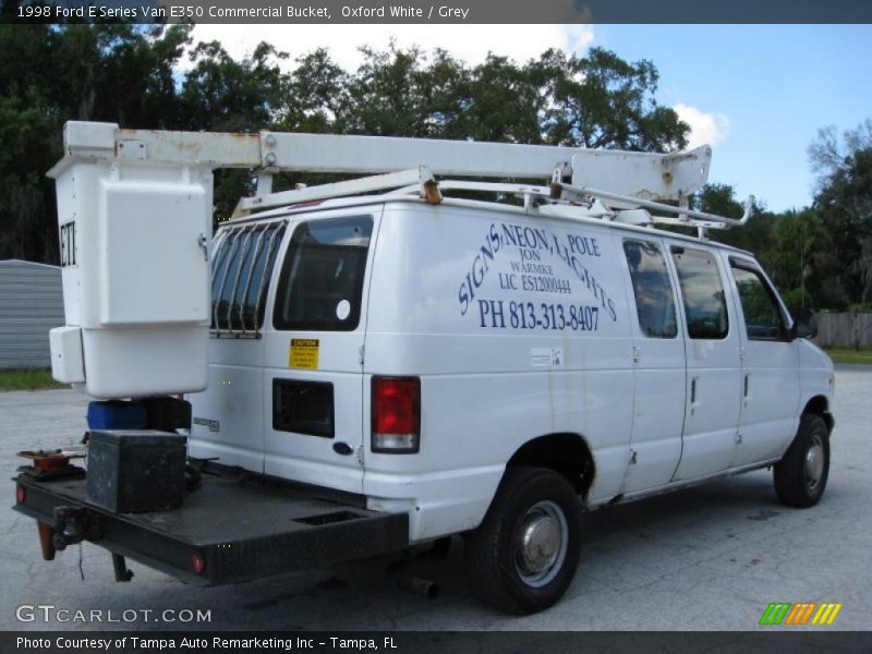 Oxford White / Grey 1998 Ford E Series Van E350 Commercial Bucket
