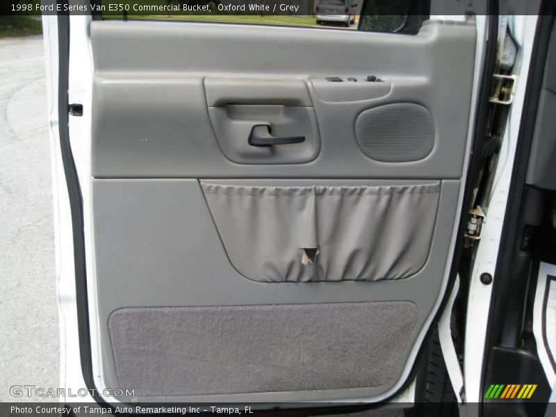 Oxford White / Grey 1998 Ford E Series Van E350 Commercial Bucket