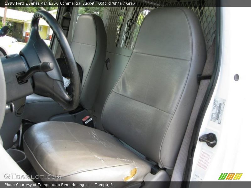 Oxford White / Grey 1998 Ford E Series Van E350 Commercial Bucket