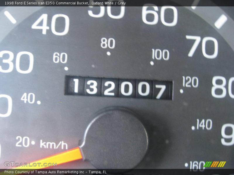 Oxford White / Grey 1998 Ford E Series Van E350 Commercial Bucket