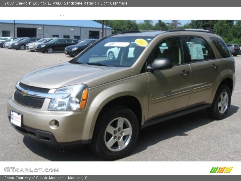 Sandstone Metallic / Light Cashmere 2007 Chevrolet Equinox LS AWD