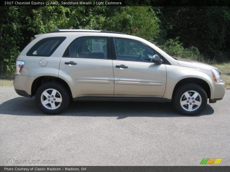 Sandstone Metallic / Light Cashmere 2007 Chevrolet Equinox LS AWD