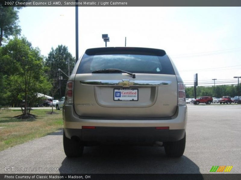 Sandstone Metallic / Light Cashmere 2007 Chevrolet Equinox LS AWD