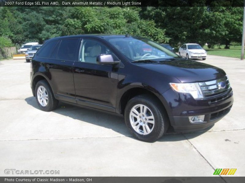 Dark Amethyst Metallic / Medium Light Stone 2007 Ford Edge SEL Plus AWD