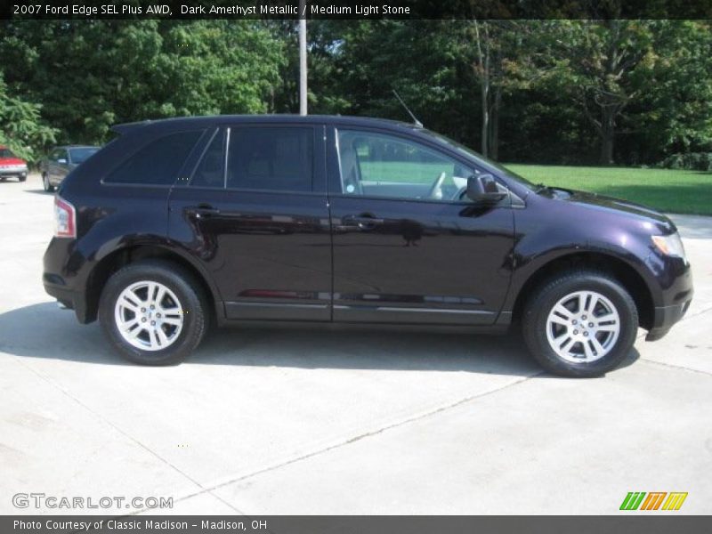 Dark Amethyst Metallic / Medium Light Stone 2007 Ford Edge SEL Plus AWD