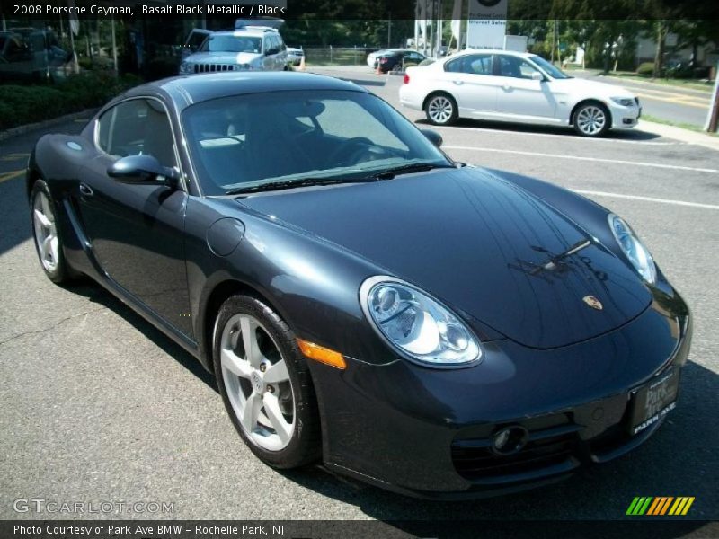 Basalt Black Metallic / Black 2008 Porsche Cayman