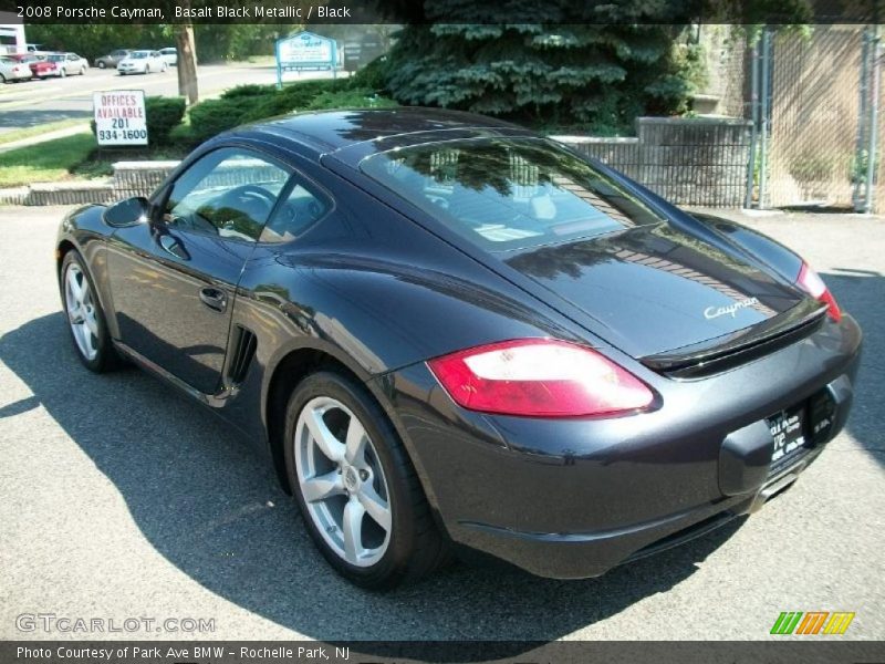 Basalt Black Metallic / Black 2008 Porsche Cayman