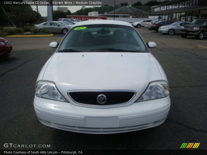 Vibrant White / Medium Graphite 2002 Mercury Sable GS Sedan