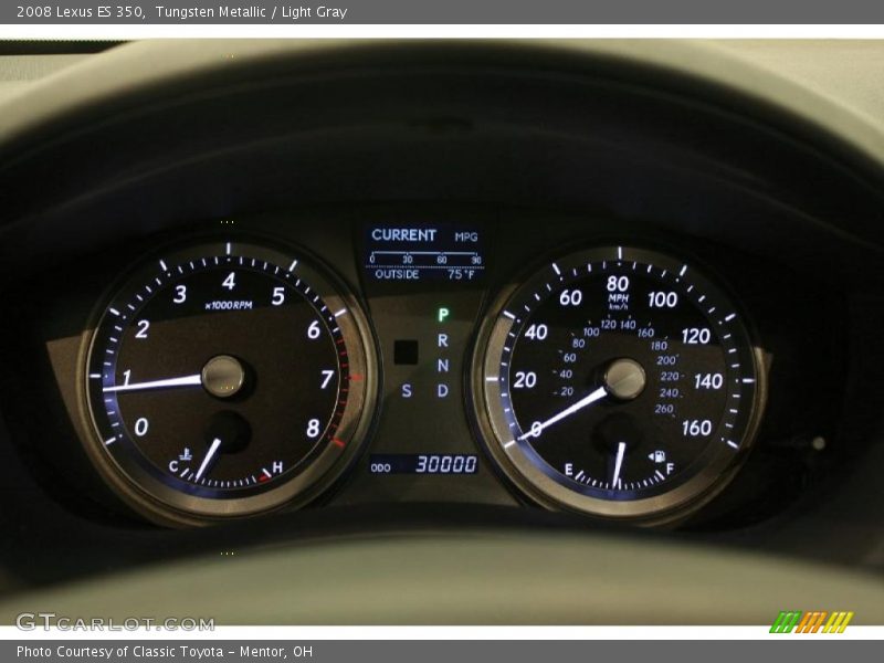 Tungsten Metallic / Light Gray 2008 Lexus ES 350