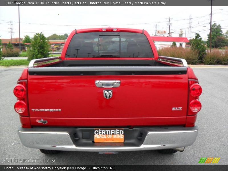 Inferno Red Crystal Pearl / Medium Slate Gray 2007 Dodge Ram 1500 Thunder Road Quad Cab