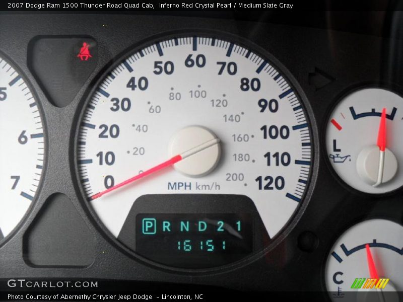 Inferno Red Crystal Pearl / Medium Slate Gray 2007 Dodge Ram 1500 Thunder Road Quad Cab