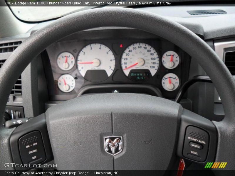 Inferno Red Crystal Pearl / Medium Slate Gray 2007 Dodge Ram 1500 Thunder Road Quad Cab