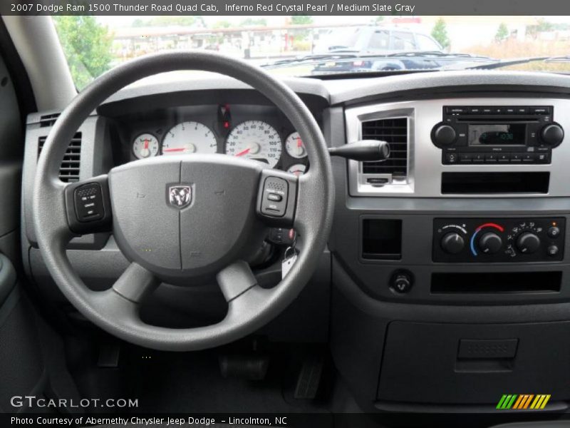 Inferno Red Crystal Pearl / Medium Slate Gray 2007 Dodge Ram 1500 Thunder Road Quad Cab