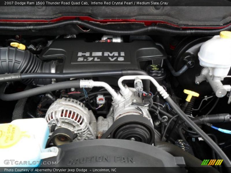 Inferno Red Crystal Pearl / Medium Slate Gray 2007 Dodge Ram 1500 Thunder Road Quad Cab