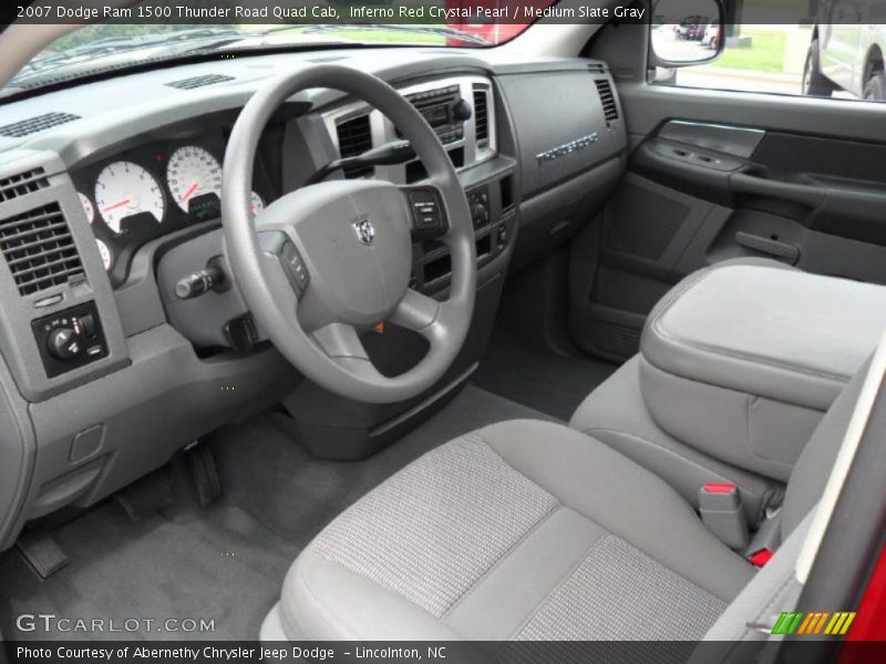 Inferno Red Crystal Pearl / Medium Slate Gray 2007 Dodge Ram 1500 Thunder Road Quad Cab