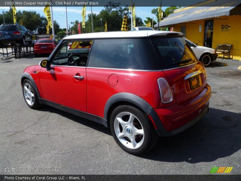 Chili Red / Panther Black 2003 Mini Cooper Hardtop