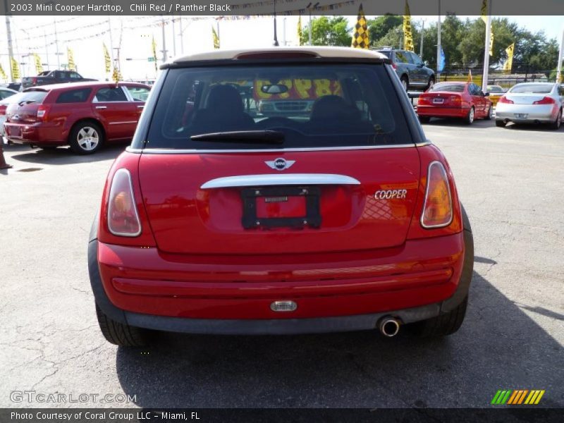 Chili Red / Panther Black 2003 Mini Cooper Hardtop