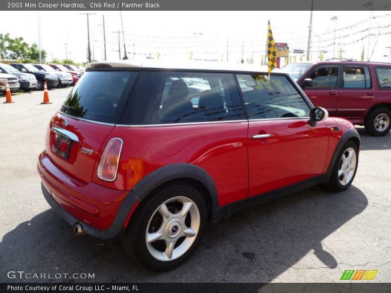 Chili Red / Panther Black 2003 Mini Cooper Hardtop