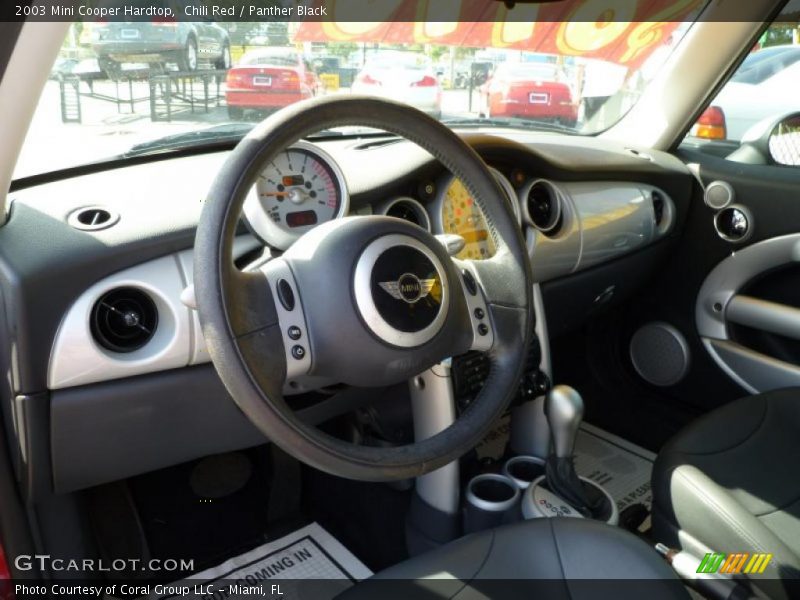 Chili Red / Panther Black 2003 Mini Cooper Hardtop