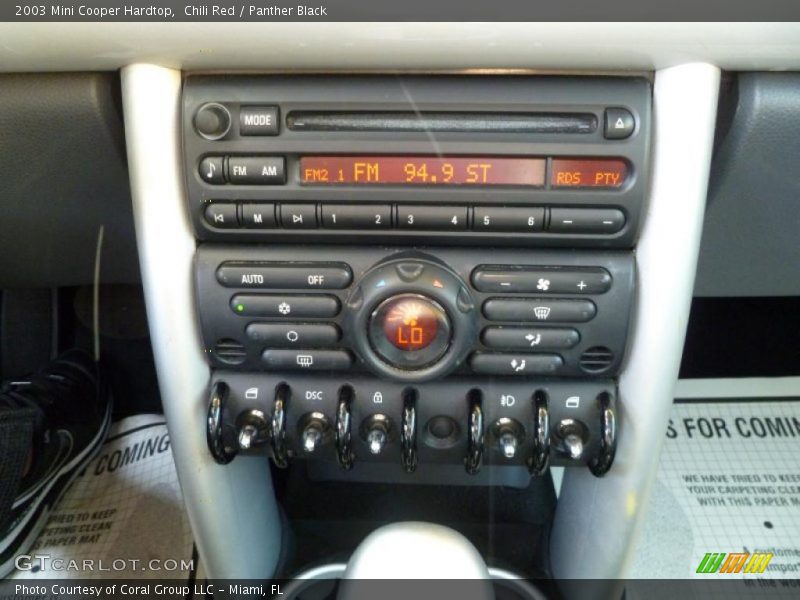 Chili Red / Panther Black 2003 Mini Cooper Hardtop
