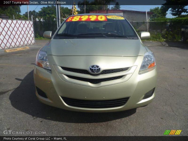 Olive Mist / Bisque 2007 Toyota Yaris Sedan