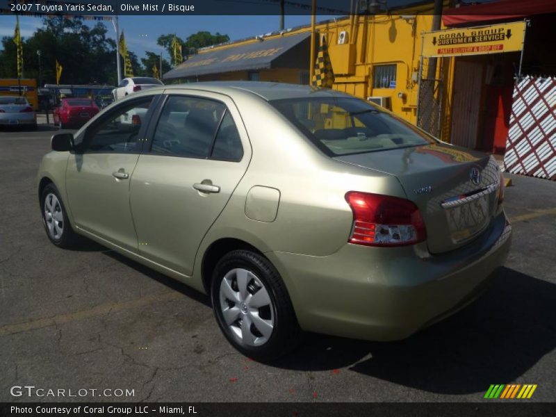 Olive Mist / Bisque 2007 Toyota Yaris Sedan