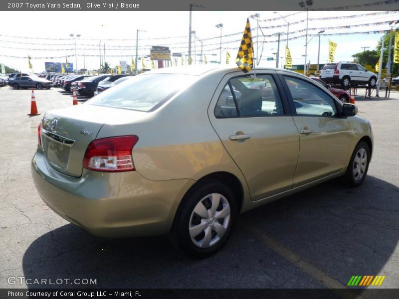 Olive Mist / Bisque 2007 Toyota Yaris Sedan