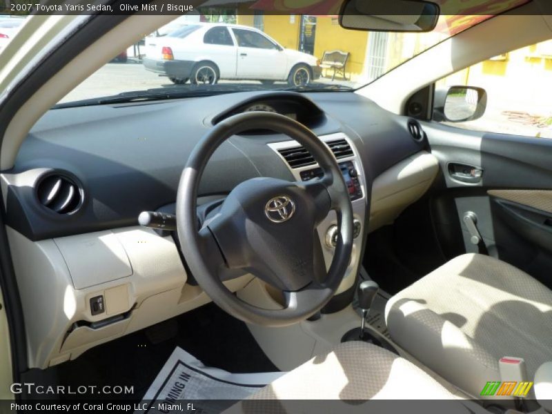 Olive Mist / Bisque 2007 Toyota Yaris Sedan
