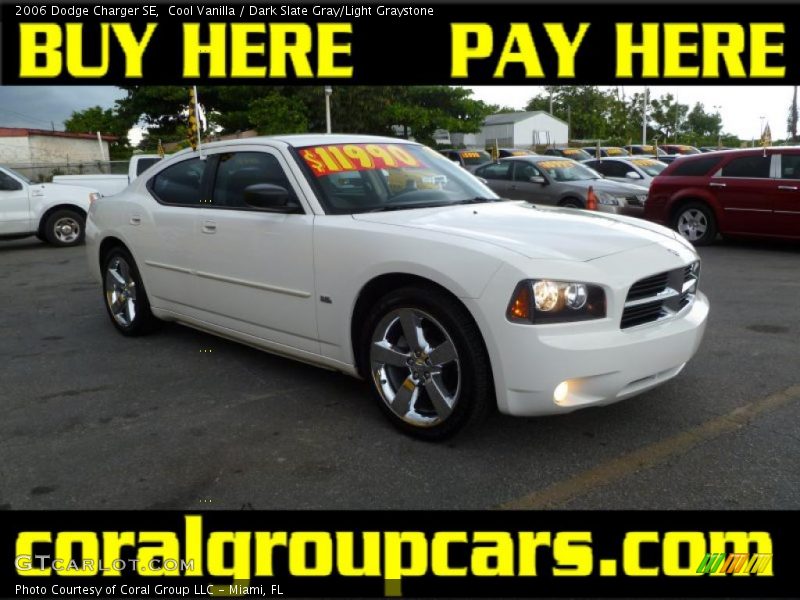 Cool Vanilla / Dark Slate Gray/Light Graystone 2006 Dodge Charger SE