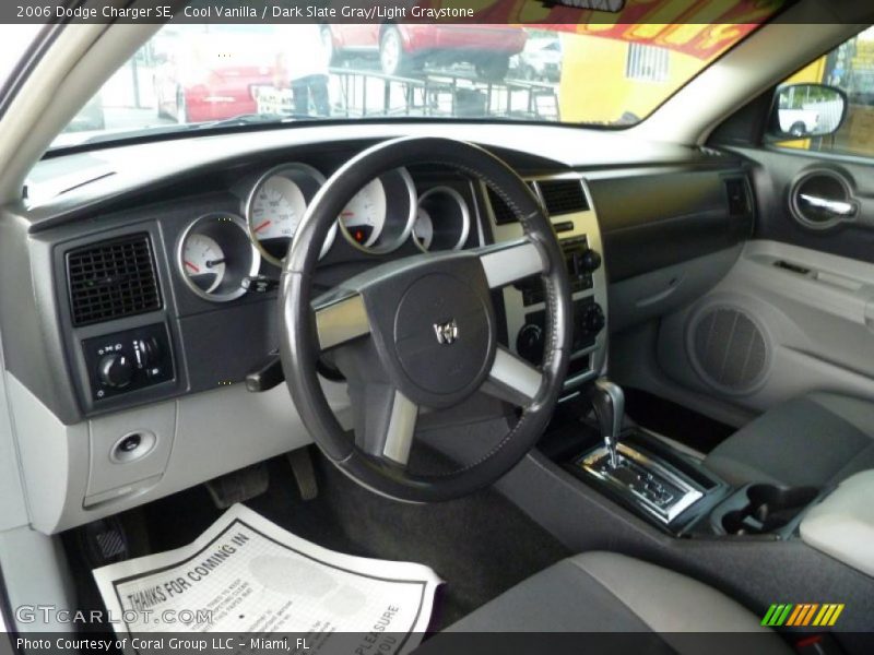Cool Vanilla / Dark Slate Gray/Light Graystone 2006 Dodge Charger SE