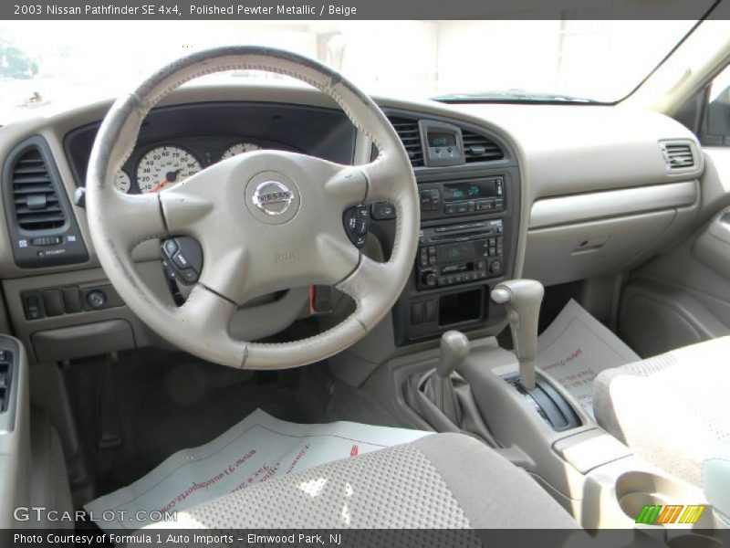 Polished Pewter Metallic / Beige 2003 Nissan Pathfinder SE 4x4