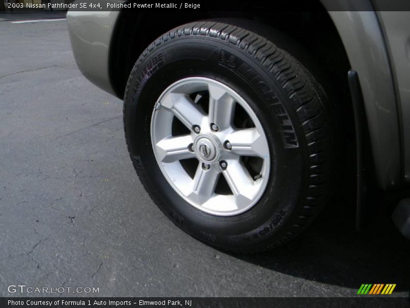 Polished Pewter Metallic / Beige 2003 Nissan Pathfinder SE 4x4