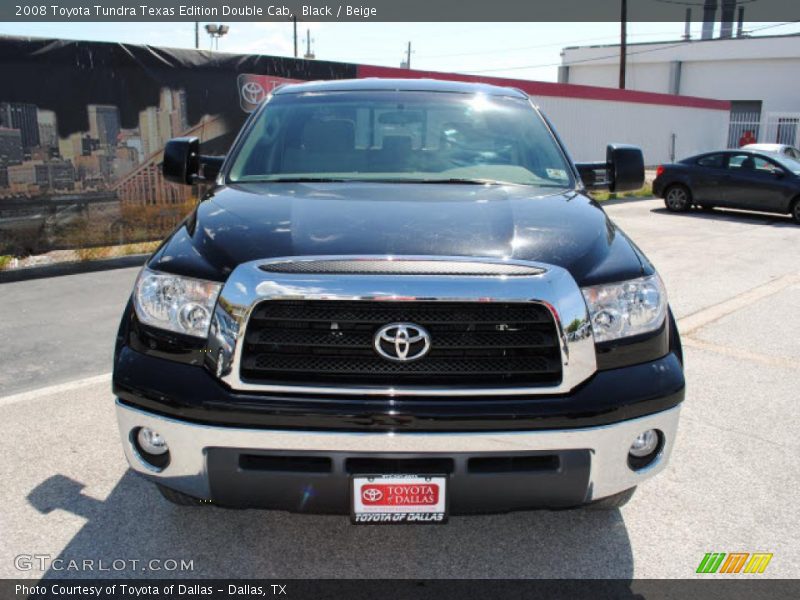 Black / Beige 2008 Toyota Tundra Texas Edition Double Cab