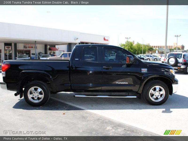 Black / Beige 2008 Toyota Tundra Texas Edition Double Cab