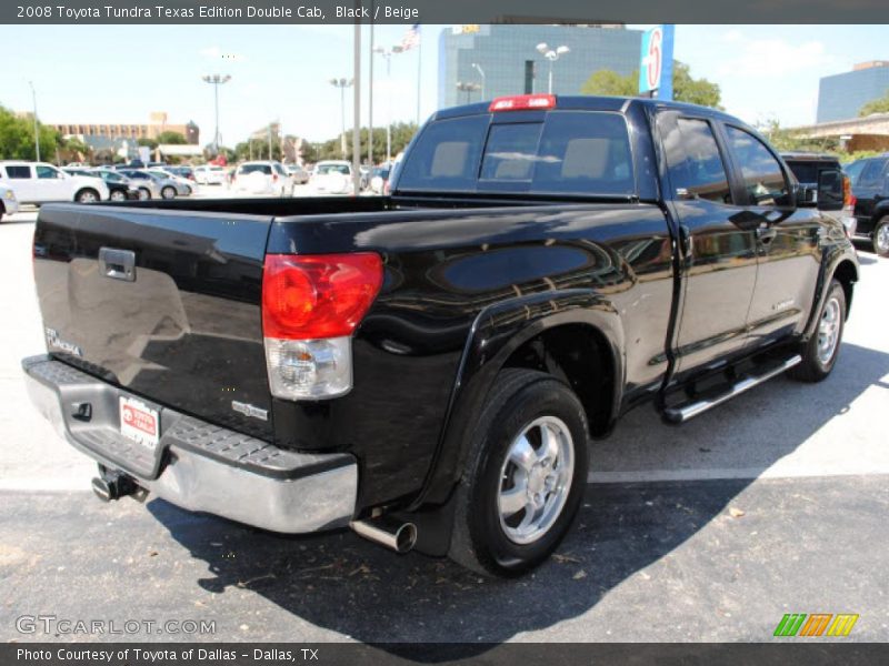 Black / Beige 2008 Toyota Tundra Texas Edition Double Cab