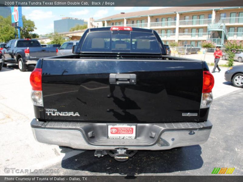 Black / Beige 2008 Toyota Tundra Texas Edition Double Cab