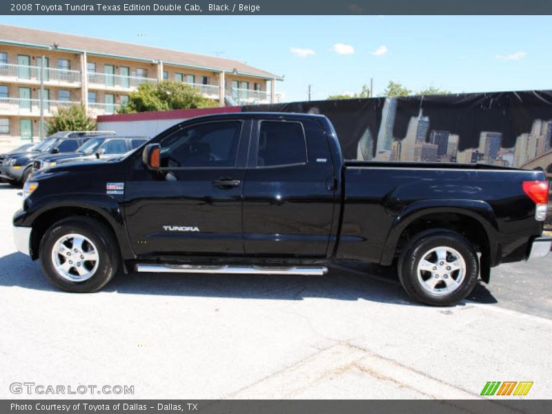 Black / Beige 2008 Toyota Tundra Texas Edition Double Cab